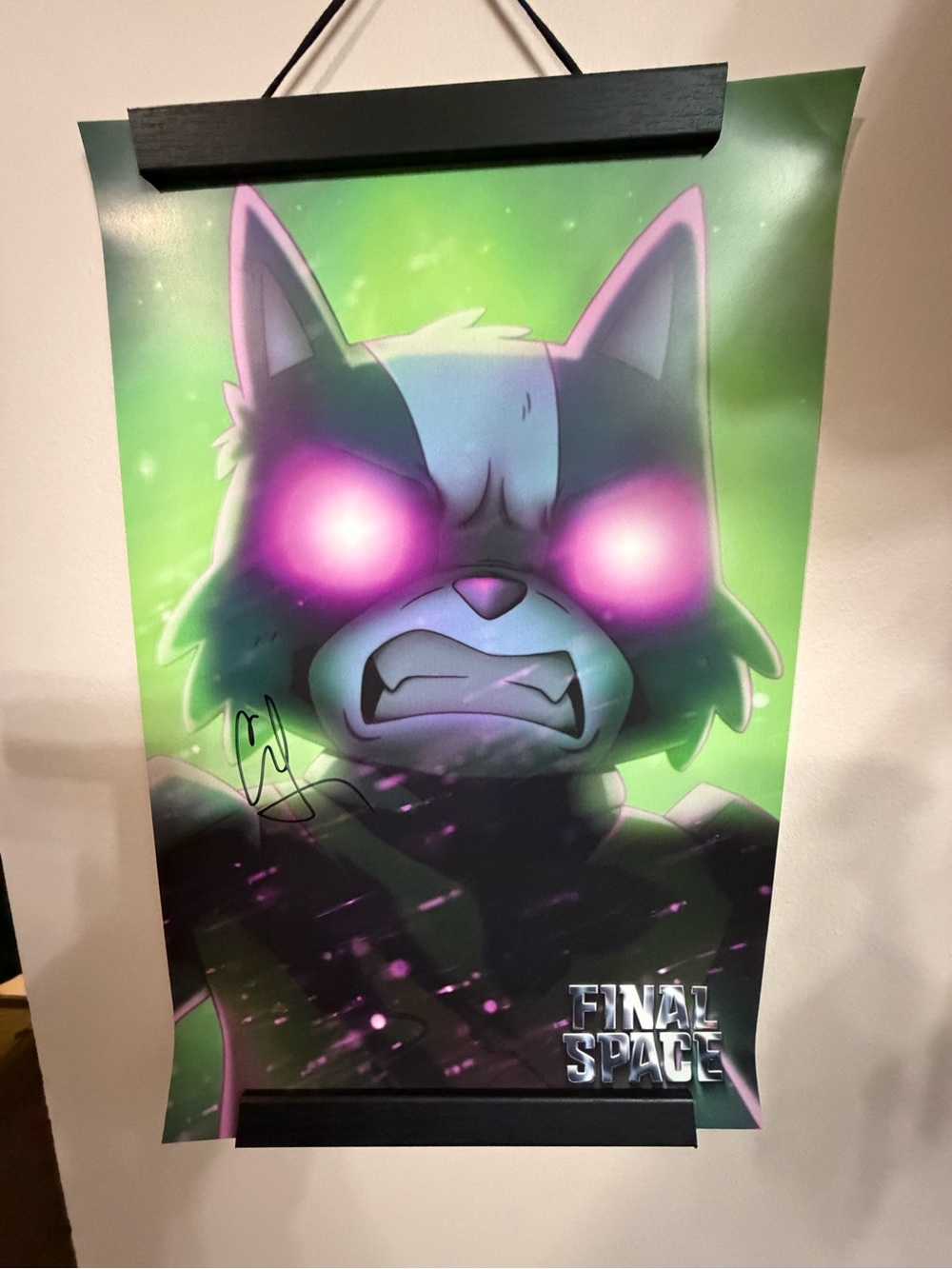 3x RARE Final Space Posters Season 3 Autographed By Coty Galloway (Avacato)